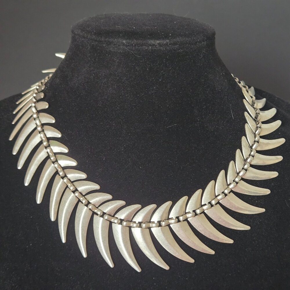 Deco Mid Century RAME Collar Necklace & Earring Set